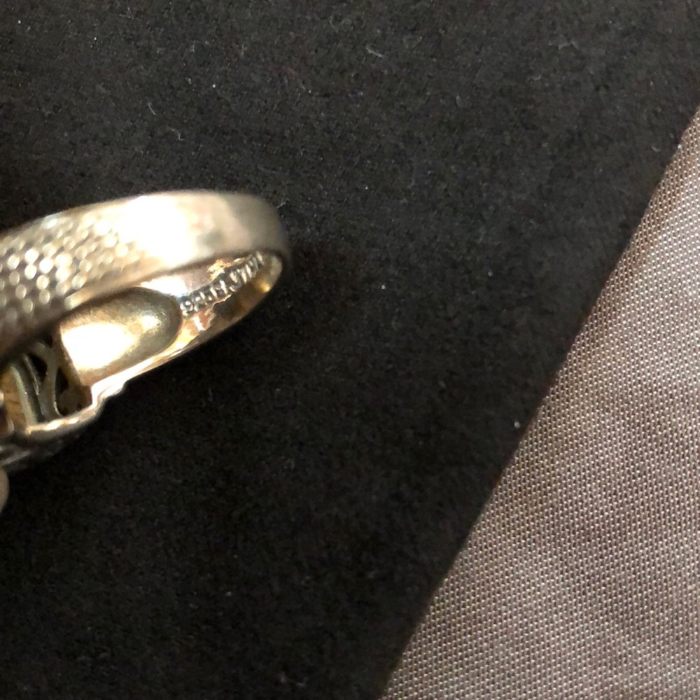 Genuine Tiger Eye Sterling Silver Ring - Picture 4 of 4